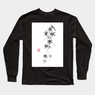 Star rain sumi-e painting Long Sleeve T-Shirt